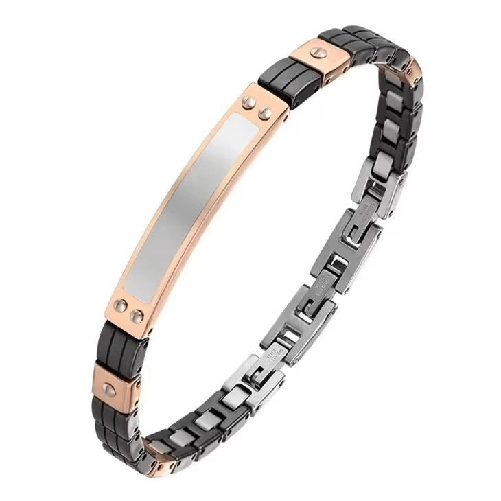 High Quality Custom Ceramic Surgical Stainless Steel Bracelet High Quality Custom Ceramic Surgical Stainless Steel Bracelet